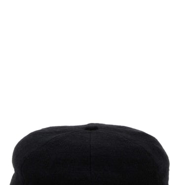 Yohji Yamamoto Men Black Gabardine Hat