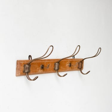 Wood and Metal Coat Rack