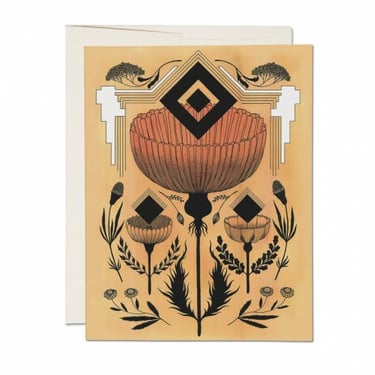 Geometric Floral Card