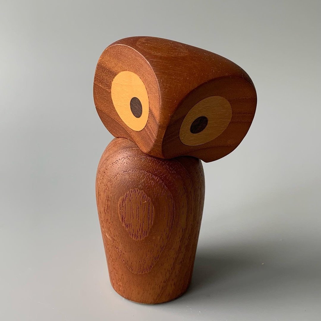 Vintage Danish Teak Owl by Skjode Skjern | Home Anthology