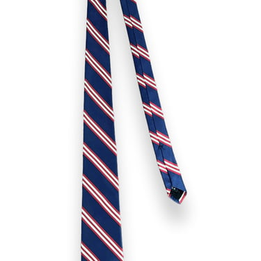 Vintage DARIEN SPORT SHOP Silk Necktie ~ Repp Stripe ~ Preppy ~ Ivy Style ~ Trad ~ Tie 
