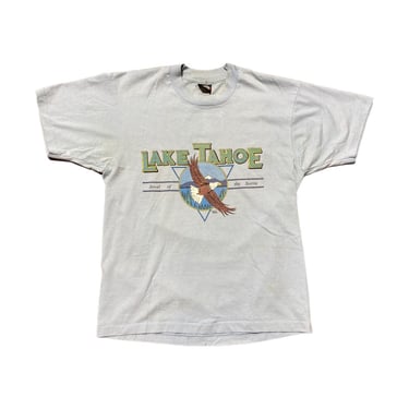 (L) Light Blue Lake Tahoe Jewel of the Sierra Eagle T-Shirt 081922 JF