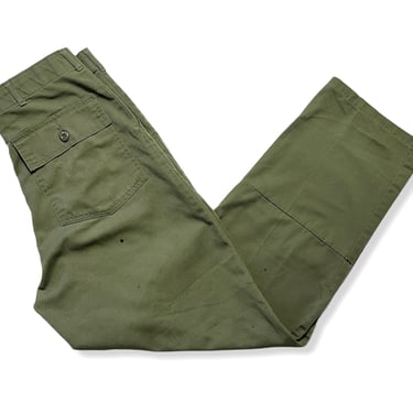 Vintage US Army OG-507 Field Trousers / Pants ~ measure 31.5 x 30.5 ~ Post Vietnam War ~ 31 32 Waist 
