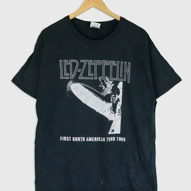 Vintage 1969 Led Zeplin 'First North American Tour' T Shirt