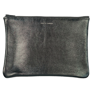 TRACEY TANNER | Matte Foil Gunmetal Basic Zip