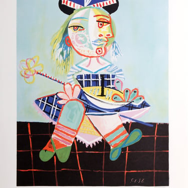 La Fille De l'Artiste a Deux ans et Demi Avec un Bateau by Pablo Picasso, Marina Picasso Estate Poster 