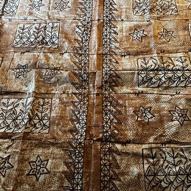 Vintage or Antique XXL Tapa Cloth -Possibly from New Zealand 