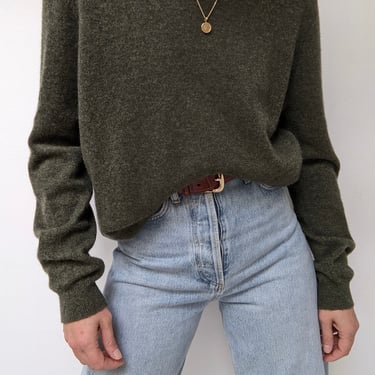 Vintage Moss Cashmere Sweater