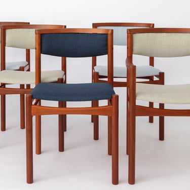 5 Dining Chairs 1960s by SAX, Denmark Teak 