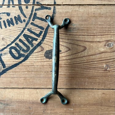 Antique Forged Brass Salvaged Handle 