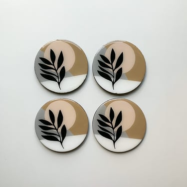 Concrete Coasters, Mothers Day Gift, Boho Decor, Drink Coaster, Round Coaster, Abstract Coaster, Gift for Mom, Table Decor 