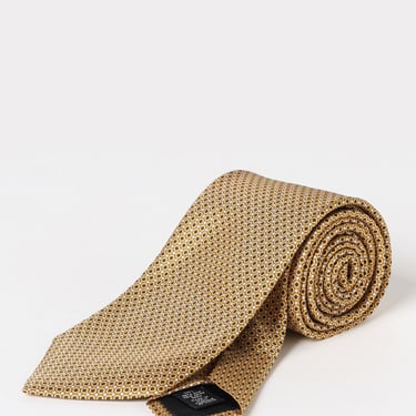 Zegna Tie Men Yellow Men