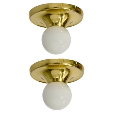 Achille Castiglione Small Brass Flush Mounts