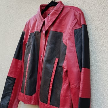 Y2K Janet Vtg Leather Jacket | Medium