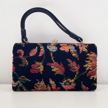 Vintage Floral Tapestry Bag