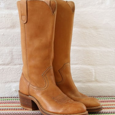 Oak Leather Ranch Boots 6.5