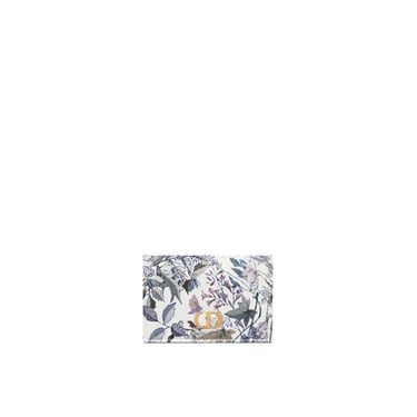 Dior 4 Saisons Hiver Print Caro Glycine Wallet Women