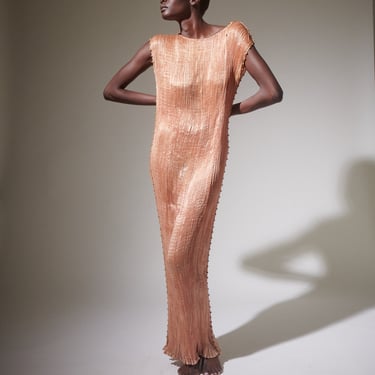 Fortuny Delphos Shell Pink Gown