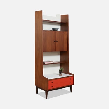 Kipp Stewart Lacquered & Walnut Bookshelf for Glenn of CA