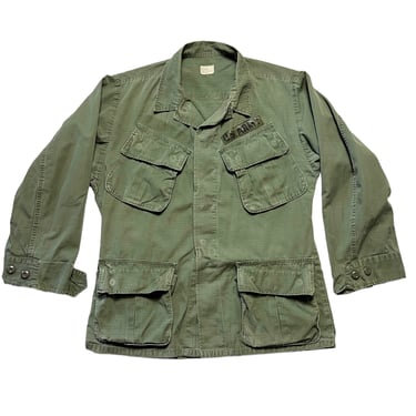 Vintage 1960s Vietnam War US Army Jungle Fatigue Jacket ~ Small