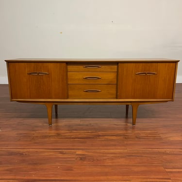 Jentique Mid-Century Sliding Door Teak Sideboard