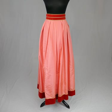 70s 80s Pink Mignon Formal Skirt - 29