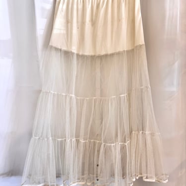 White Tiered Petticoat