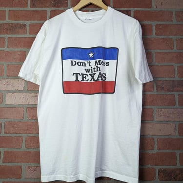 Vintage 90s Don't Mess with Texas ORIGINAL Texas Pride Tee - Extra Large 