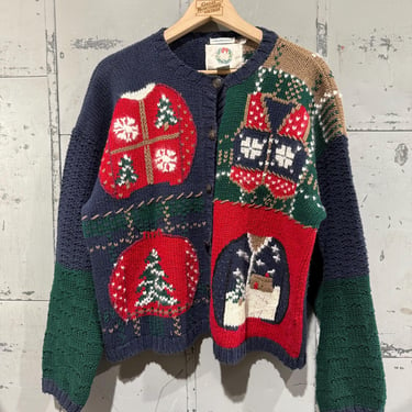 Cozy Vintage Christmas Sweater with Quirky Sweater Patterns Holiday Knitwear picture knit 