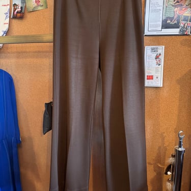 1970s Brown Polyknit Pants
