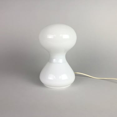 Mid-century table lamp by Ivan Jakes for Osvetlovaci, Czechoslovakia, 1970's / Bedside Lamp / Milk Glass 