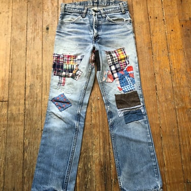 1970s Levi’s Hippie Patched Jeans 29 