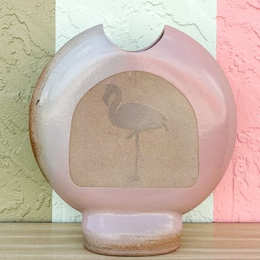 So 80s Fab Flamingo Vase