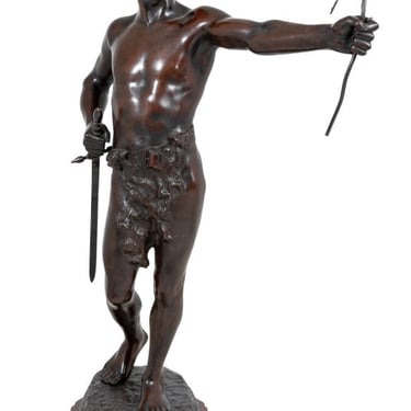 Luis Domenech "Aui Victori" Spelter Sculpture