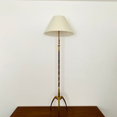 Mid-Century Modern Brass Floor Lamp | 1960s 