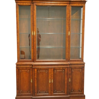 CENTURY FURNITURE Mahogany Traditional Style 58" Lighted Display China Cabinet 