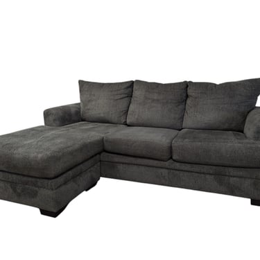 Grey Couch with Reversible Chaise