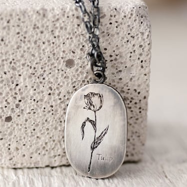'Mad Love' Sterling Silver Pendant Necklace