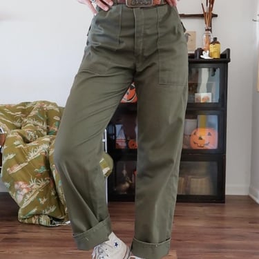 Vintage OG-107 Military Fatigue Utility Pants 