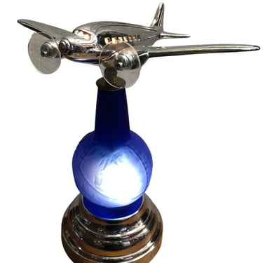 1939 World's Fair Airplane Art Deco Lamp 