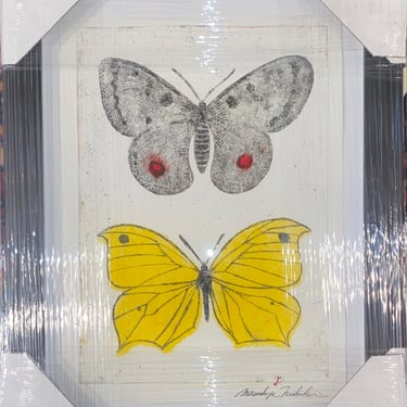 Mitsushige Nishiwaki 12 3/4" x 16 1/4" Butterflies