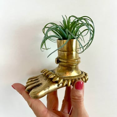 Brass Foot Vase 