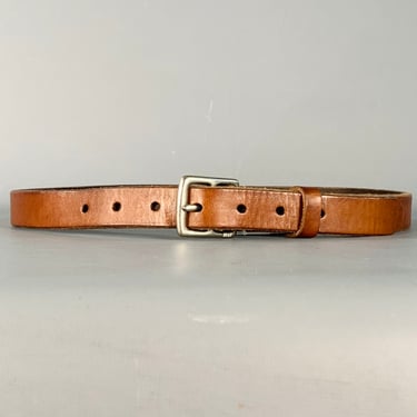 POLO by RALPH LAUREN Size 32 Brown Silver Leather Belt