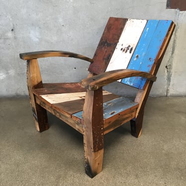 Reclaimed Teak From Fishing Boats Chair