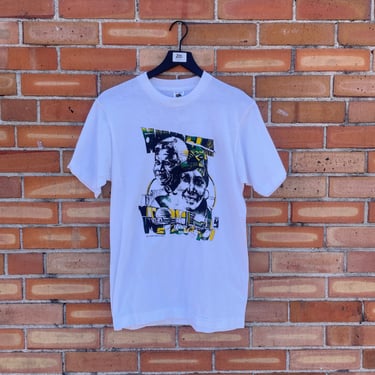 vintage 90s white nelson mandela tee / s small 