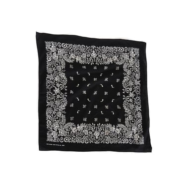 Vintage Fast color black floral bandana 