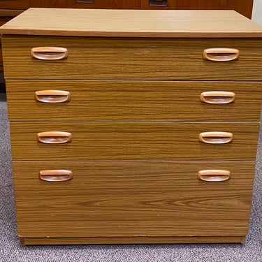 Item #DB106 Vintage Faux Wood 70s Kitsch Chest of Drawers