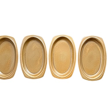 Temuka New Zealand Ceramic Rounded Rectangular Oval Plates - set of 4 