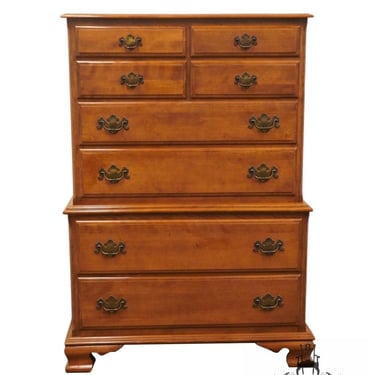 ETHAN ALLEN Heirloom Nutmeg Maple Colonial Early American 39" Chest on Chest 10-5315 