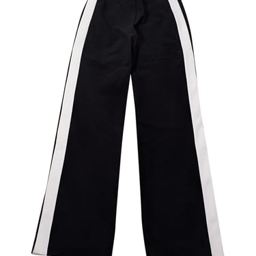 Theory - Black w/ White Side Stripe Pull-On Pant Sz S